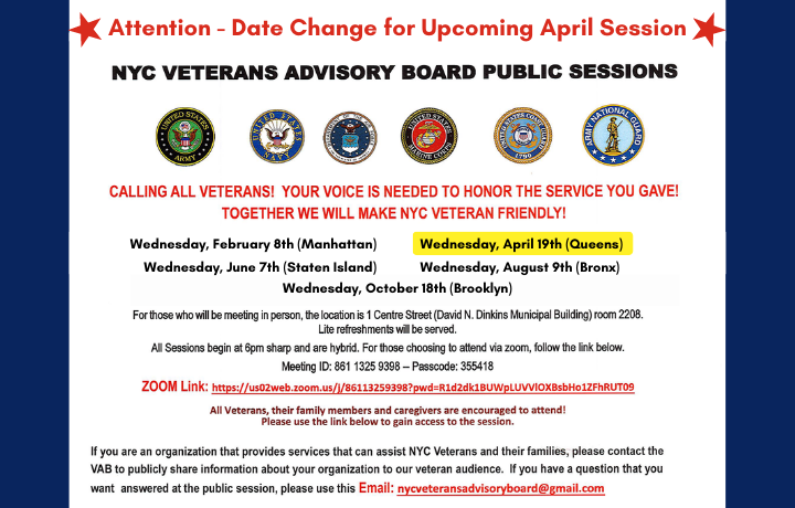 2023 VAB Public Sessions
                                           